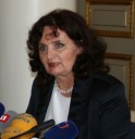 Ministryně školství Miroslava Kopicová na tiskové konferenci MŠMT k zahájení školního roku 2009/2010