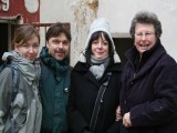 Na Opárenském mlýně 2011 - Helena a Kamil Podroužkovi, Gabriele Lorenz z německého Erzgebirgsverein a místní rodačka paní Waldtraud Klein 