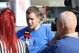 Místopředseda ČRDM Ondřej Šejtka odpovídá na otázky reportérce TV Prima (foto Jiří Majer)