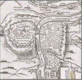 Opevněné město Praha 1757 - tehdy mělo asi 40 tisíc obyvatel, a zahrnovalo vlastně jen Malou Stranu, Staré Město, Nové Město a Vyšehrad (dobová mapa Bitvy u Štěrbohol)
