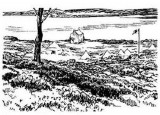 První skautský tábor na ostrově Brownsea - skica Roberta Baden-Powella 